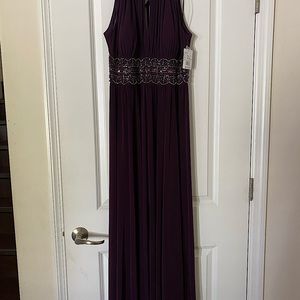 Davids Bridal Dress size 6R color Eggplant